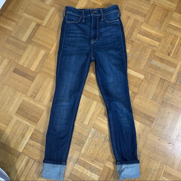 Hollister Dark Ultra High Rise Crop Jean Leggings - Picture 11 of 15